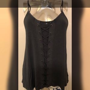 AEO Soft Lace-Up Tank Top